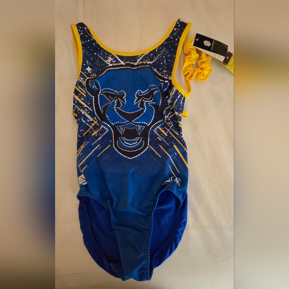 University Of Pittsburg Gymnastics Leotard - NWT- Adult Large